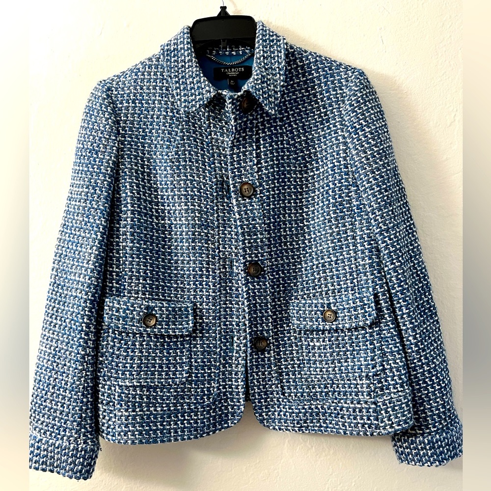 Talbots - Tweed Knit Blazer Jacket 8P